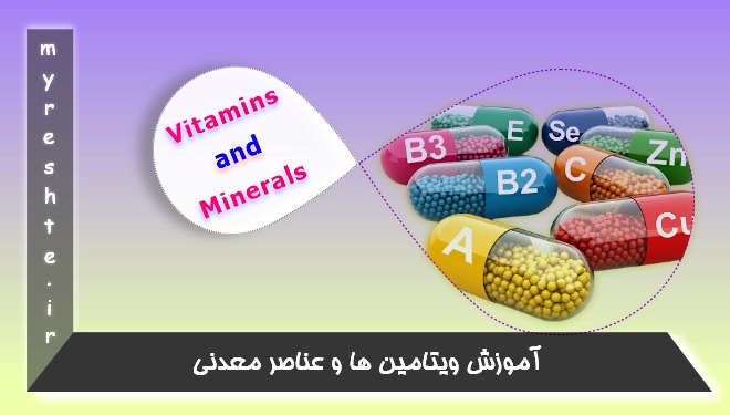 آموزش ویتامین ها و عناصر معدنی